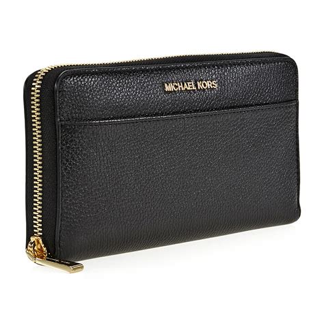 black and gray michael kors wallet|black designer wallets for women.